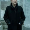 Nina Hobbs Mayor of Kingstown S04 Black Coat Front View