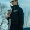 Nina Hobbs Mayor of Kingstown S04 Black Coat Side View