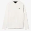 Novak Djokovic Wimbledon Lacoste White Zip-Up Jacket