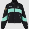 OVO x WNBA New York Liberty Black And Sky Blue Track Jacket front view