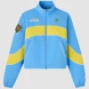OVO x WNBA Team Chicago Sky Blue And Yellow Track Jacket front view
