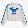Off Season LA Dodgers x MLB White Full-Zip Track Jacket Back View