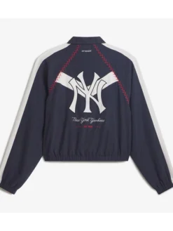Off Season NY Yankees x MLB Full-Zip Navy Track Jacket Back View