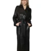 Olivia Wilde I Want Your Sex Leather Trench Coat