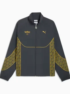 PUMA x Pumatech-X Pokémon Pikachu Grey Fleece Track Jacket front view