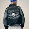Palace x Avirex Fall 2026 Leather Bomber Jacket back view with classic collar
