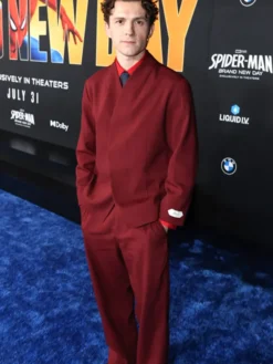 Peter Parker Spider-Man Brand New Day Premiere blazer and red pants full outfit