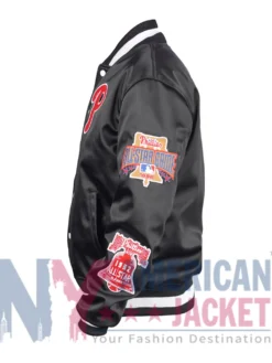 Philadelphia Phillies Inspired MLB All-Star Game 2026 Satin Jacket with full sleeves and two pockets