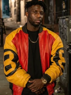 Power Book III S05 Joey Bada$$ 8 Ball Leather Jacket