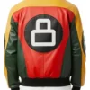 Power Book III S05 Joey Bada$$ Leather 8 Ball Jacket