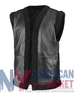 Power Book IV Claudia Flynn Black Leather Vest