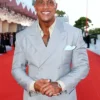 Premiere The Smashing Machine Dwayne Johnson Suit