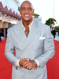Premiere The Smashing Machine Dwayne Johnson Suit