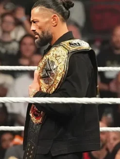 RAW 2026 Roman Reigns Black Denim Jacket