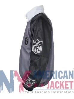 Raiders Jeff Hamilton Leather Vegan Jacket