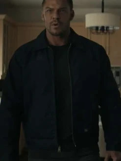 Reacher S02 Jack Reacher Black Jacket Front View