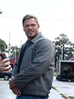 Reacher S02 Jack Reacher Grey Cotton Jacket