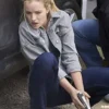 Reacher Season 02 Willa Fitzgerald Grey Jacket Side profile