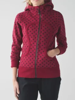 Red-And-Black-Polka-Dot-Lululemon-Scuba-Jacket