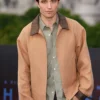 Robert Pattinson The Odyssey 2026 London Premier Brown Jacket