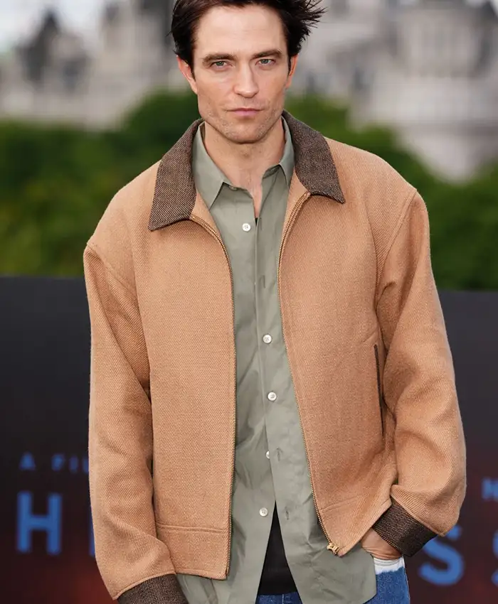 Robert Pattinson The Odyssey 2026 London Premier Brown Jacket