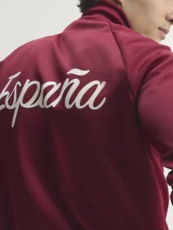 Rodri Fanatics Fest NYC 2026 Spain Maroon Jacket Back View