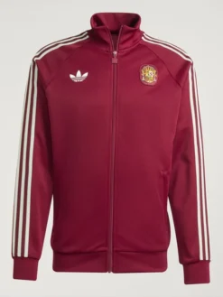 Rodri Fanatics Fest NYC 2026 Spain Maroon Jacket Front View