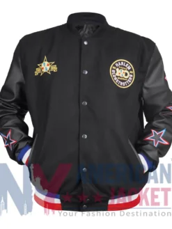 SP x Harlem Globetrotters World Famous Varsity Jacket Front View