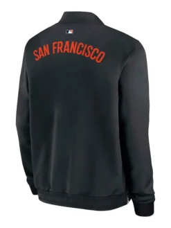 San-Francisco-Giants-Nike-Dugout-Full-Zip-Up-Black-Bomber-Jacket