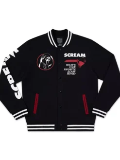 Scream x Ghost Face Varsity Jacket
