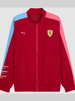 Scuderia Ferrari Puma Special Edition Miami T7 Red Track Jacket front view