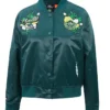 Seattle Storm Women's Ink And Bloom Satin Jacket front with elegant finish