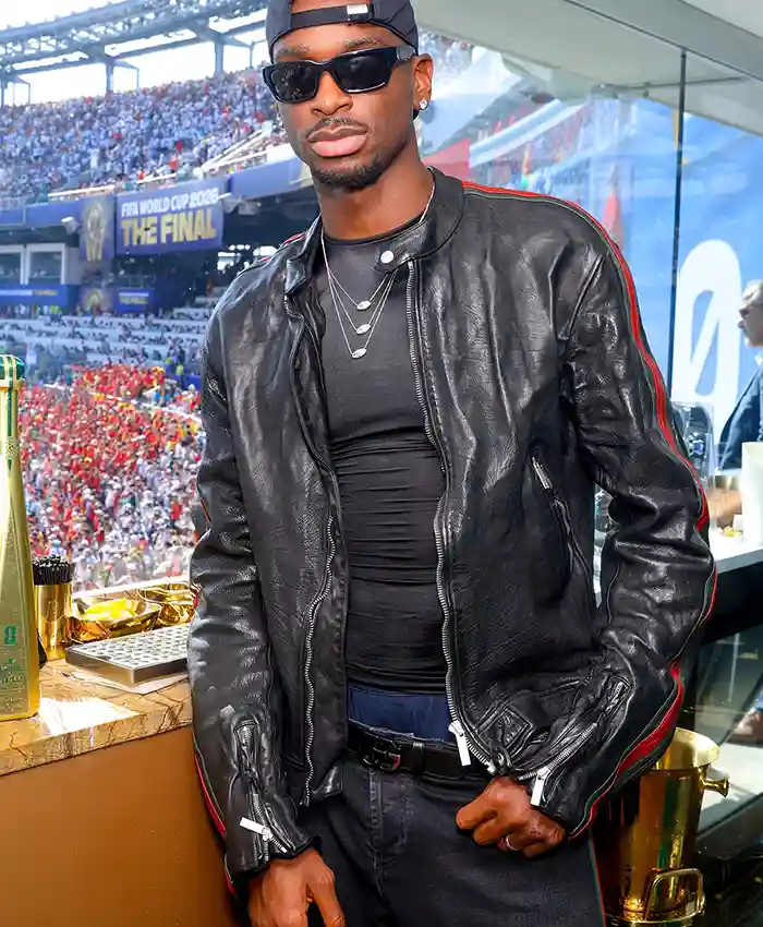 Shai FIFA World Cup 2026 Final Gucci Biker Jacket Front View