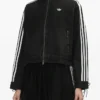 Shop Adidas Zip-Up Denim Jacket