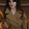 Sophie Thatcher Her Private Hell Brown Trench Coat