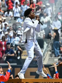 Speed FIFA World Cup Final Halftime Show White Suit Side View