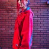 Spider-Man Marvel Girls Red Oversized Hoodie