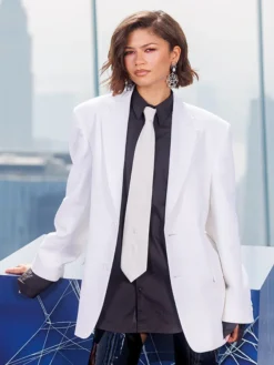 Spider Man New Day Zendaya New York White Blazer