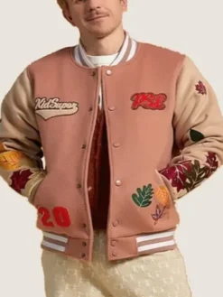 Starbucks x KidSuper Colm Dillane Team PSL Varsity Jacket Front View