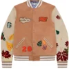 Starbucks x KidSuper Colm Dillane Team PSL Varsity Jacket Front View