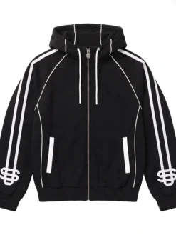 Streamer University Hooded Black Zip-Up Jacket