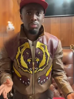 Streamer University Kai Cenat Leather Jacket