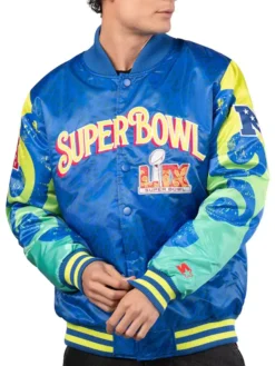 Super Bowl LIX The Big Easy Full-Snap Satin Jacket