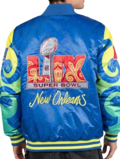 Super Bowl LIX The Big Easy Satin Full-Snap Jacket