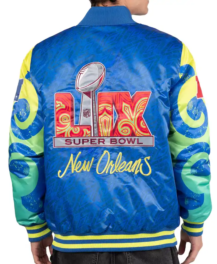 Super Bowl LIX The Big Easy Satin Full-Snap Jacket
