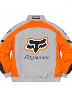 Supreme Fox Racing Grey Puffy Jacket