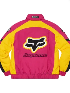 Supreme Fox Racing Pink Puffy Jacket