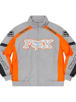Supreme Fox Racing Puffy Grey Jacket