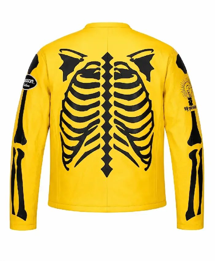 Supreme x Vanson Leather Bones Yellow Jacket