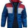 TV-Series Stranger Things S04 Joyce Byers Blue Red And White Puffer Jacket front view